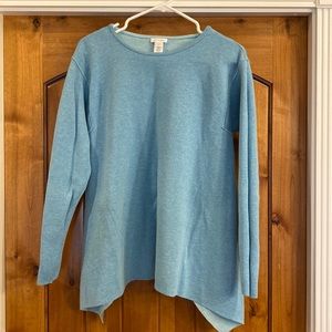 J.Jill Reversible Sweater Sz M - 77% Cotton, 15% Nylon, 8% Viscose Rayon